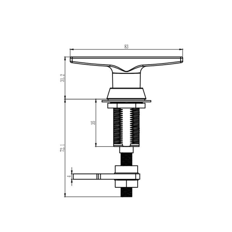 MS309-3D-1 조정 가능한 잠금 실린더가 있는 압축 래치 잠금 장치 MS309-3D-1 조정 가능한 잠금 실린더가 있는 압축 래치 잠금 장치