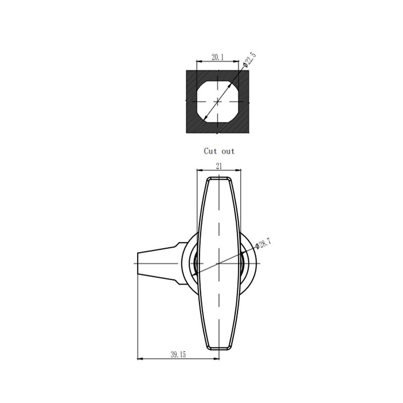 MS309-3D-1 조정 가능한 잠금 실린더가 있는 압축 래치 잠금 장치 MS309-3D-1 조정 가능한 잠금 실린더가 있는 압축 래치 잠금 장치